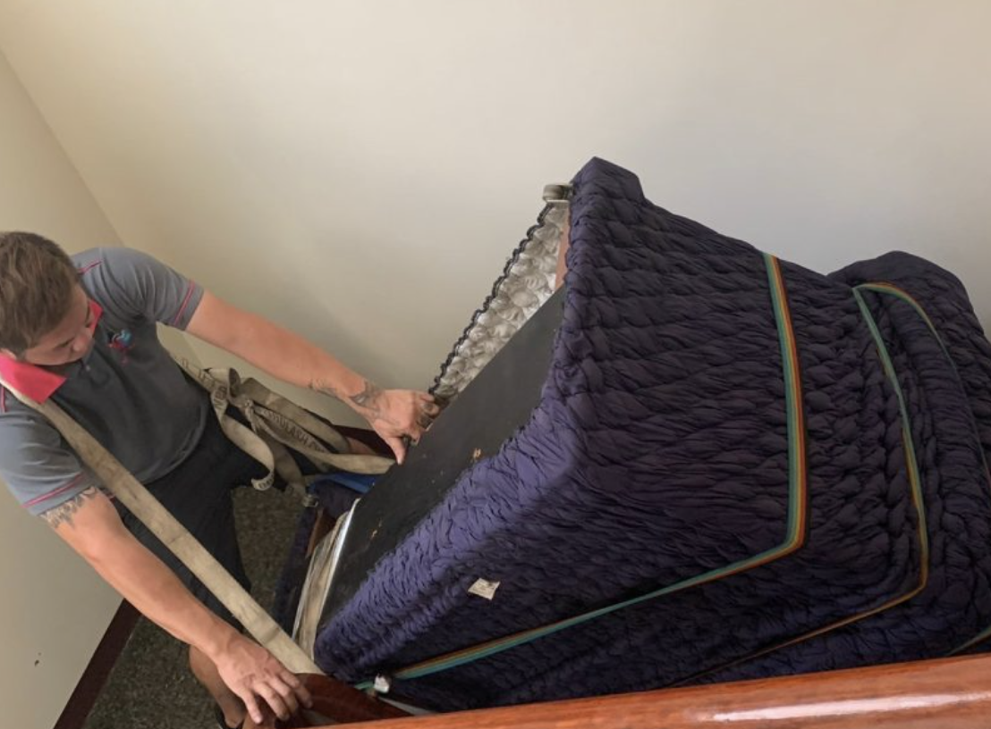 床組搬運前準備